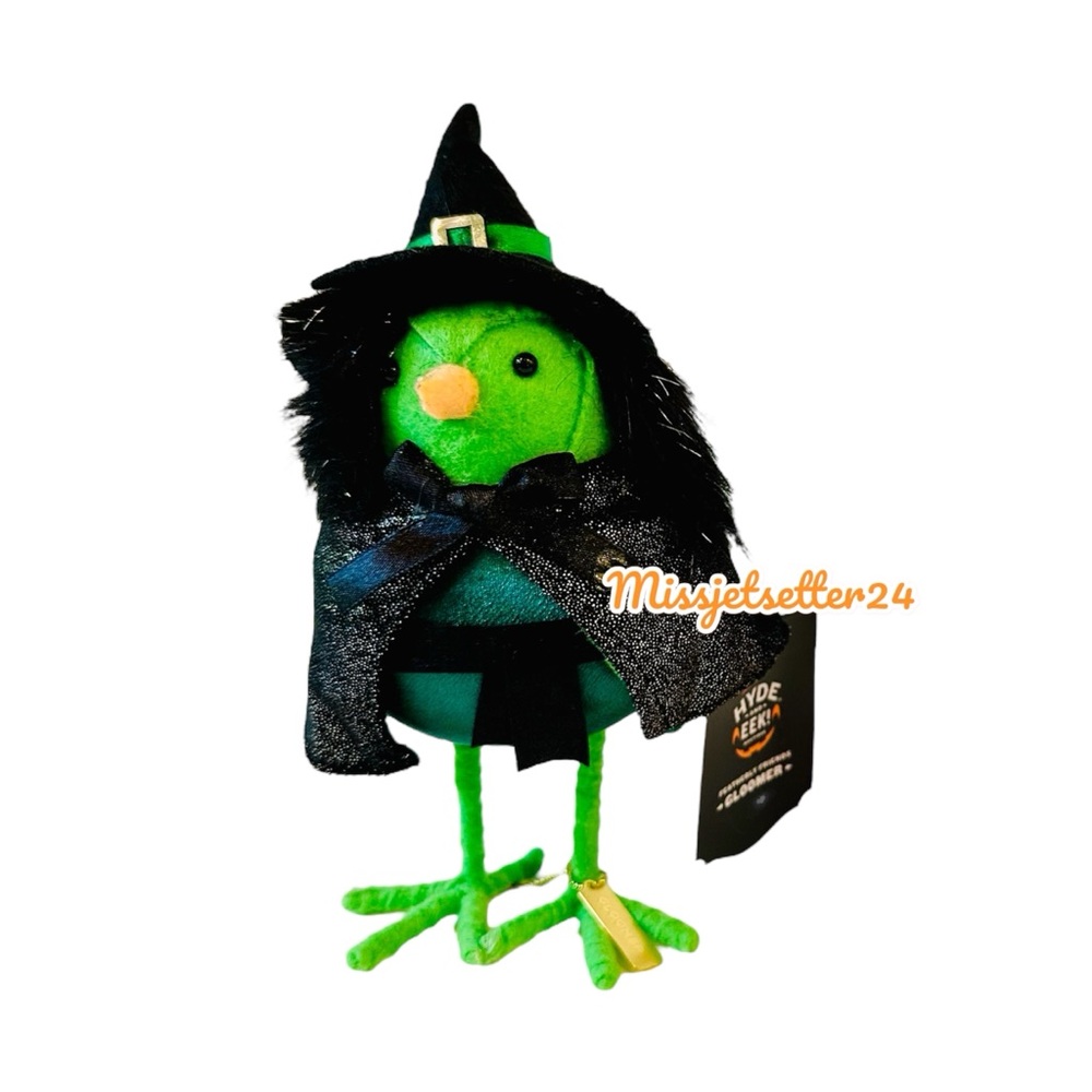 NWT Gloomer Target Featherly Friends Wicked Inspired Green Witch Halloween Bird